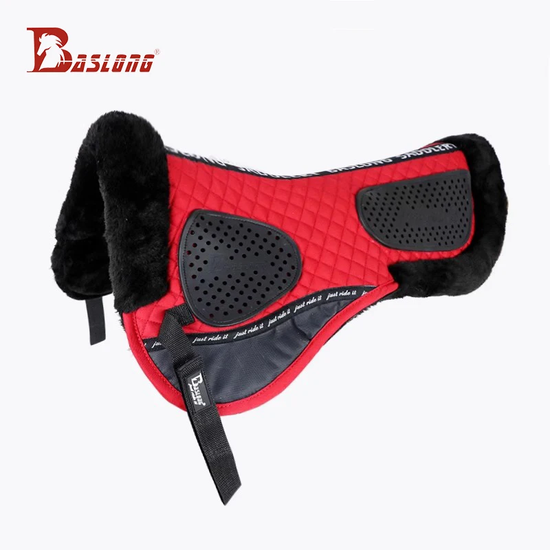 Baslong Equestrian Balance Pad Sweat Pad Shock Absorption Saddle Pad Anti-Backbeat Comfortable Soft Obstacle Course Non-Slip Pad Horse Equipment