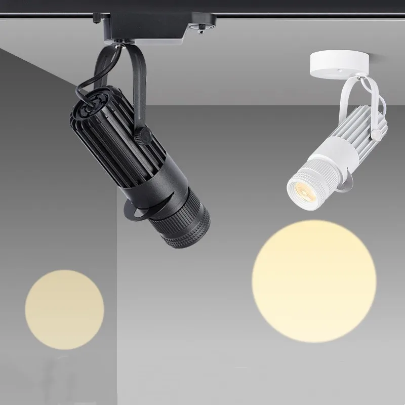 Adjustable aperture led track spotlights Square spotlight painting shop 10W 20W 30W 40W COB open-mounted spotlights Museum