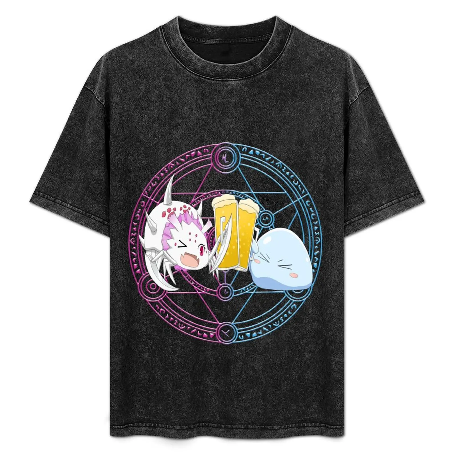 Kumoko - Collaborate Isekai Cheers Kanpai Magic Circle Gift Camiseta de talla grande holgada de manga corta