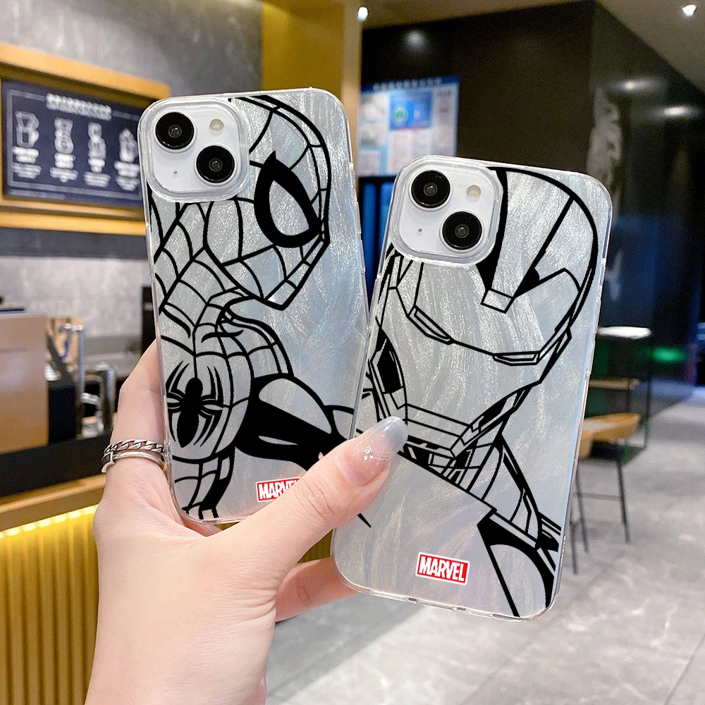 L-Lron Man S-SpiderMan Phone Case FOR VIVO V40 V30 SE V29 V27 V25 V23 E S10E U20 U10 U3X T1 T1X ZSI PRO 5G