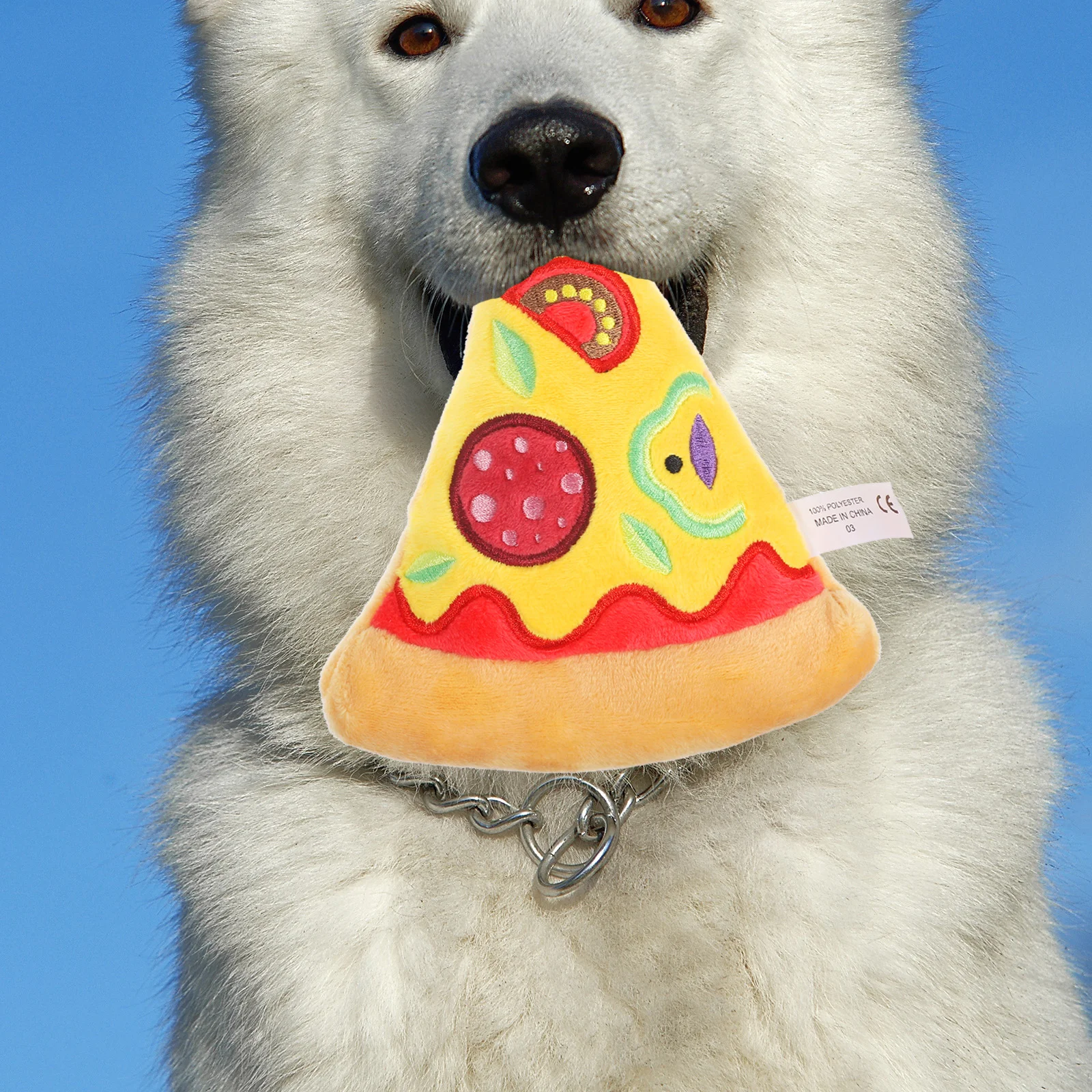 

Vocalize Plush Toy Big Dog Pizza 【Filling】: Pp Cotton Pet Interactive