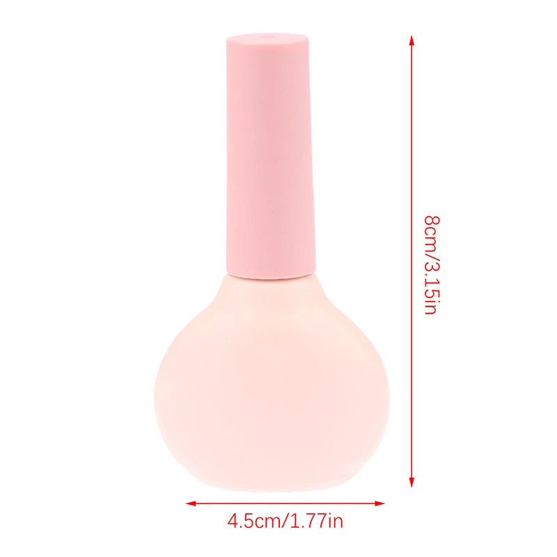 9ml Empty Transparent Glass Nail Polish Bottle Empty With Lid Brush Cosmetic Containers Nail Glass Bottles With Brush