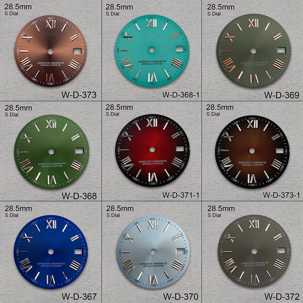 

S Logo Roman Numeral 28.5mm NH35 Dial Suitable For NH35/NH36 Movement High Quality NH35 Accessories ﻿Watch Modification