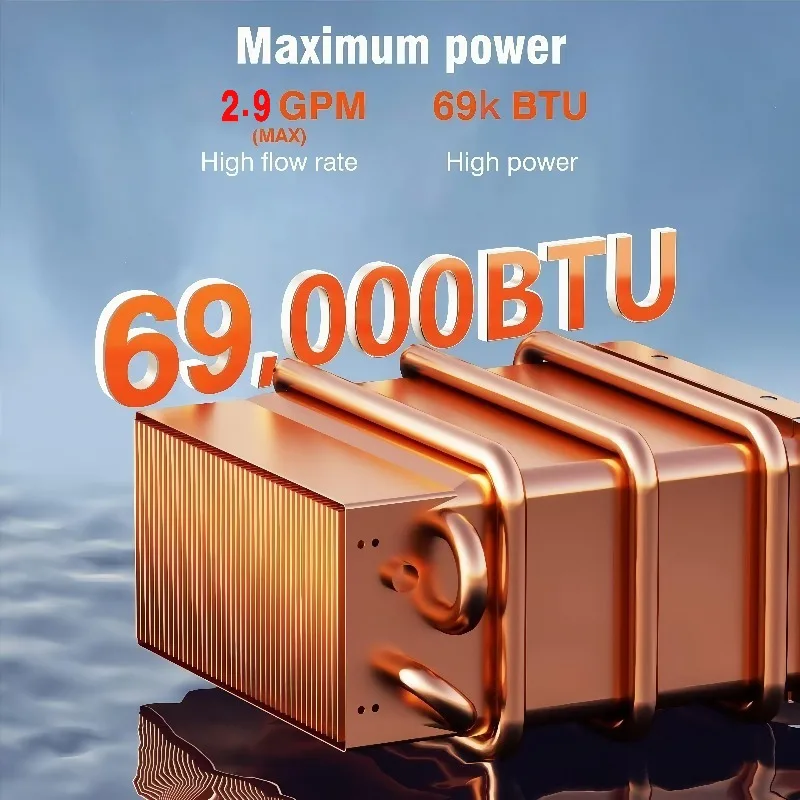Next-Gen 12V 8L-10L سخان مياه LPG، 2.8-3.9 GPM 55K-65K BTU تسخين سريع مع تحكم حراري دقيق لـ RV خارج الشبكة #5