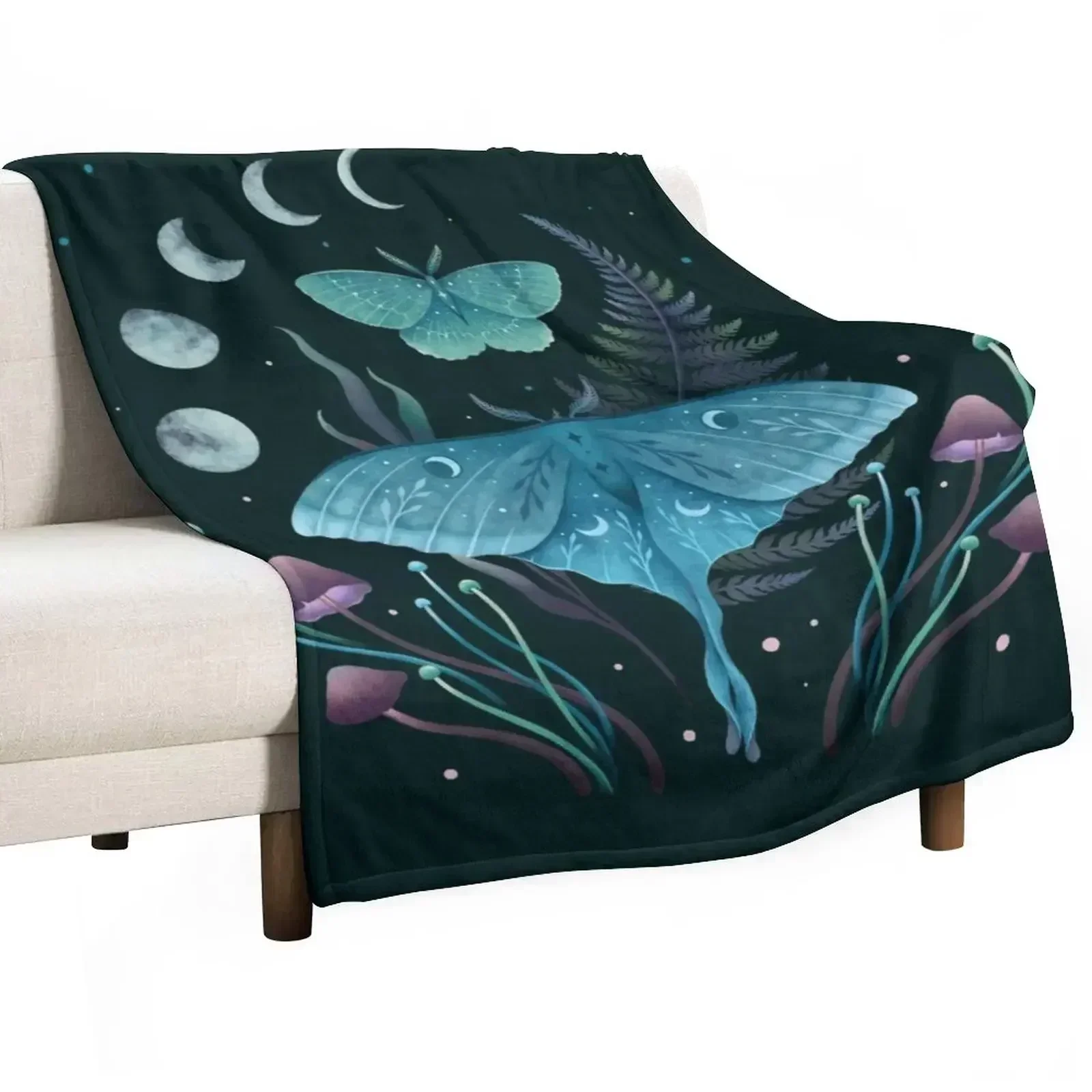 Luna and Emerald Throw Blanket Blankets For Bed Cute Plaid Winter beds for babies Softest blankets and throws Blankets