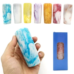 JDM Universal Acrylic Long Gear Stick Shift Knob Manual Transmission Marble Lever Shifter Knob Head with M8 M10 Adaptor