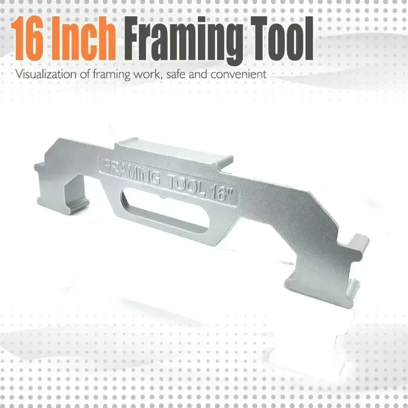 

Макет центральной шпильки 12/16/24 дюйма, точные измерения стен, обрамление, расстояние, позиционирующее приспособление, инструмент для обрамления настенных шпилек из алюминиевого сплава