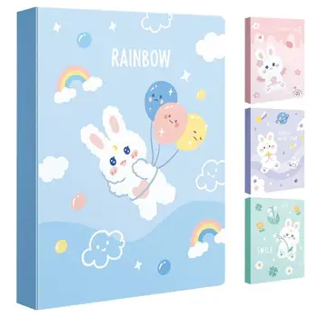 حقيبة تخزين مستندات بلاستيكية بسعة كبيرة ، قابلة لإعادة الاستخدام ، شفافة ، مجلد مستندات ، 30/صفحة ، a4