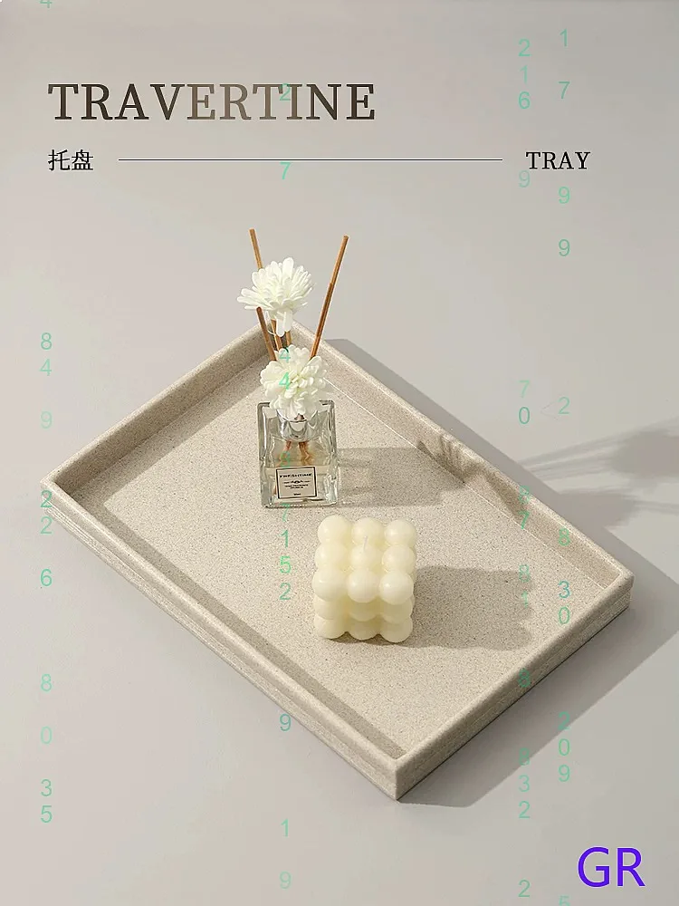 Bathroom Sink Organizer Tray, Countertop Toiletries Holder for Cup & Toothbrush