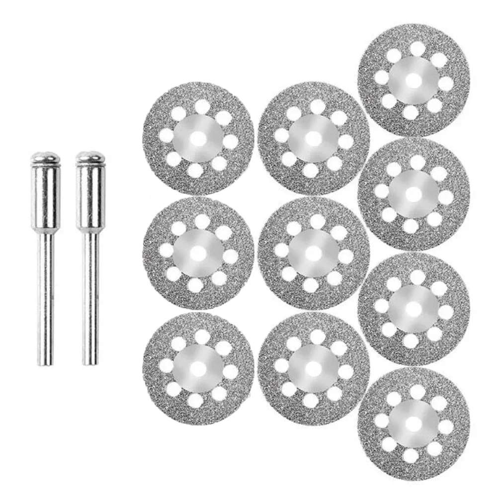 12 قطعة 22 مللي متر الماس شفرة قطع القرص 3 مللي متر طحن عجلة مغزل للخشب الحجر المعادن قطع أداة دوارة أجزاء طاحونة كهربائية #6