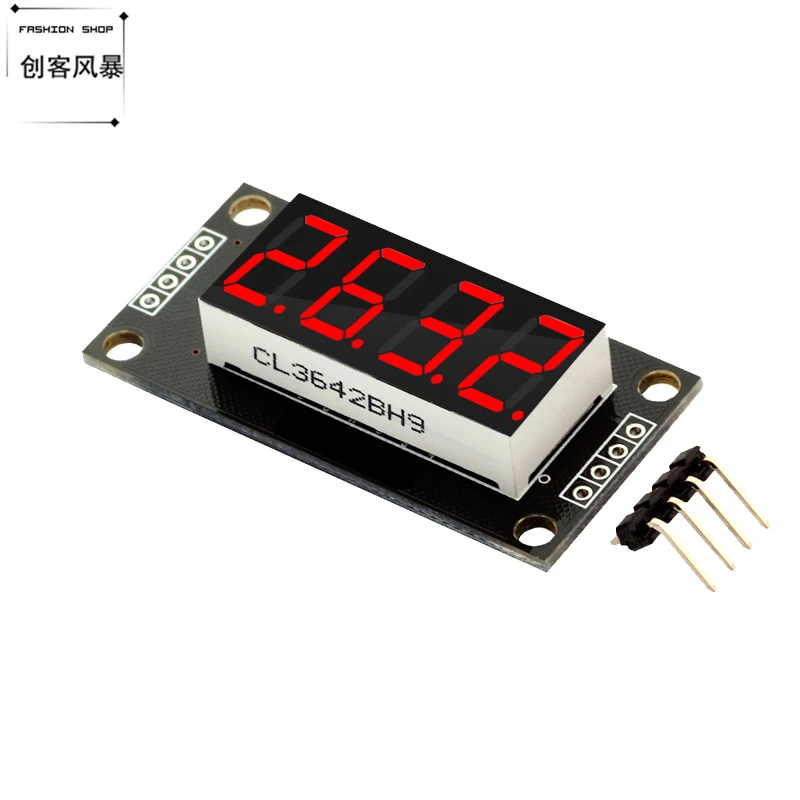 

0.36in 4-bit TM1637 Module Brightness Adjustable 4-bit LED Display Module