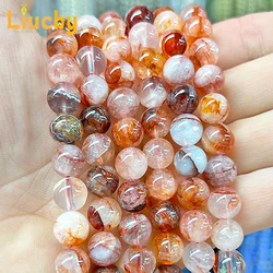 New models Natural Stone Red Drifting Flower Handmade Smooth beads DIY Bracelets gift For Jewelry Making 15