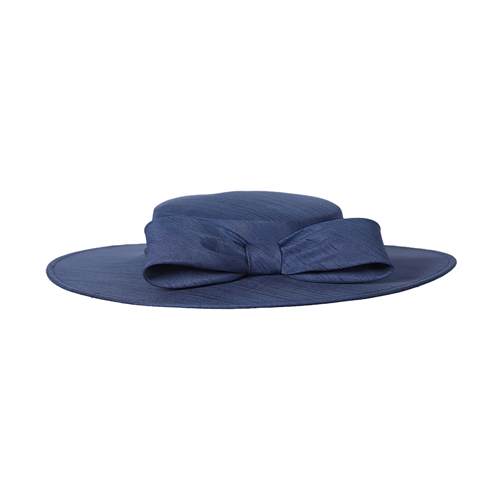 FS Summer Wide Brim Kentucky Derby Hat For Women Tea Party Fascinators Hats Red Khaki Wedding Cap With Bowknot Sombreros Mujer
