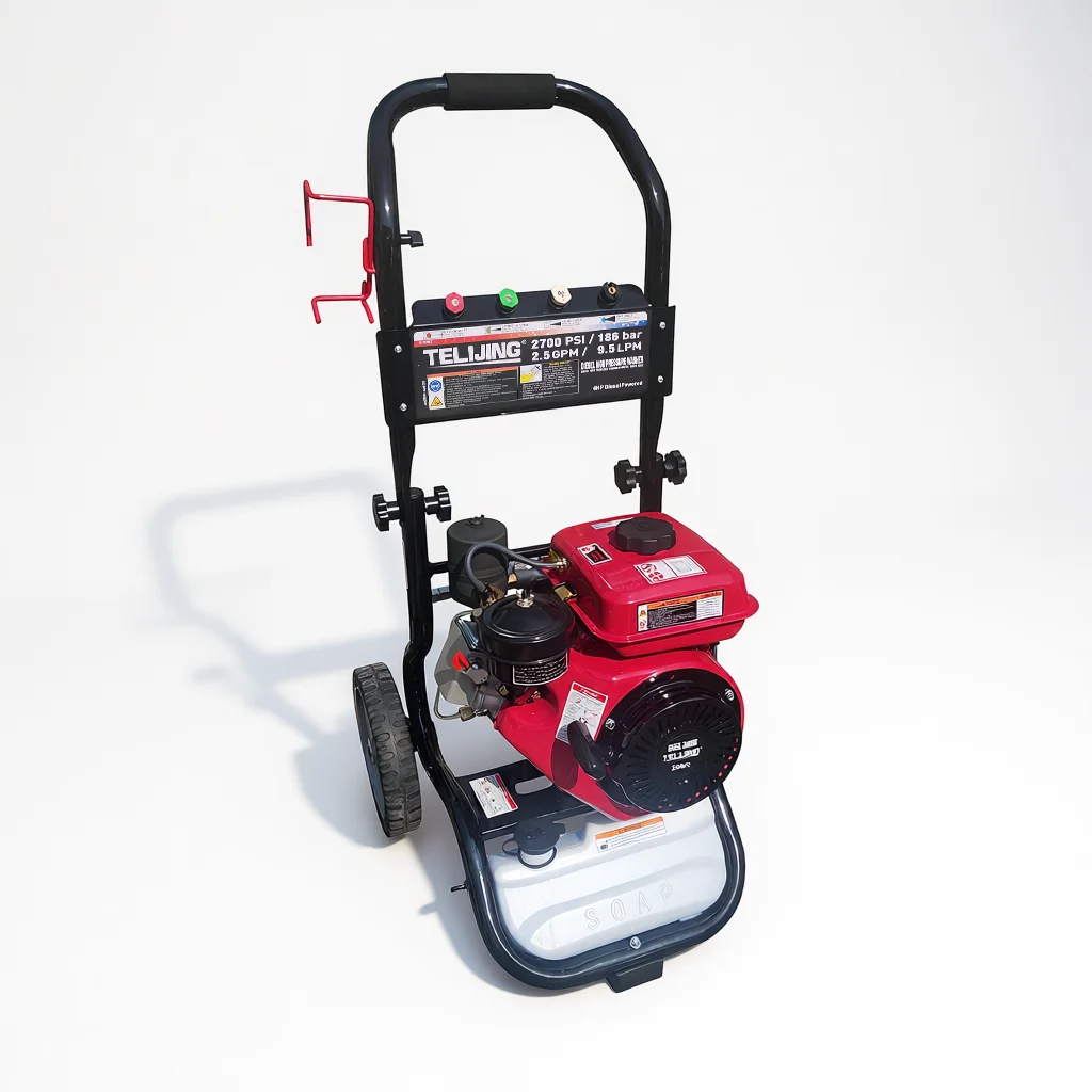 High Flow Diesel Power Washer 8.7LPM Water Output 4 HP Crankshaft Pump Municipal Street Furniture Cleaning / Public Sanitation