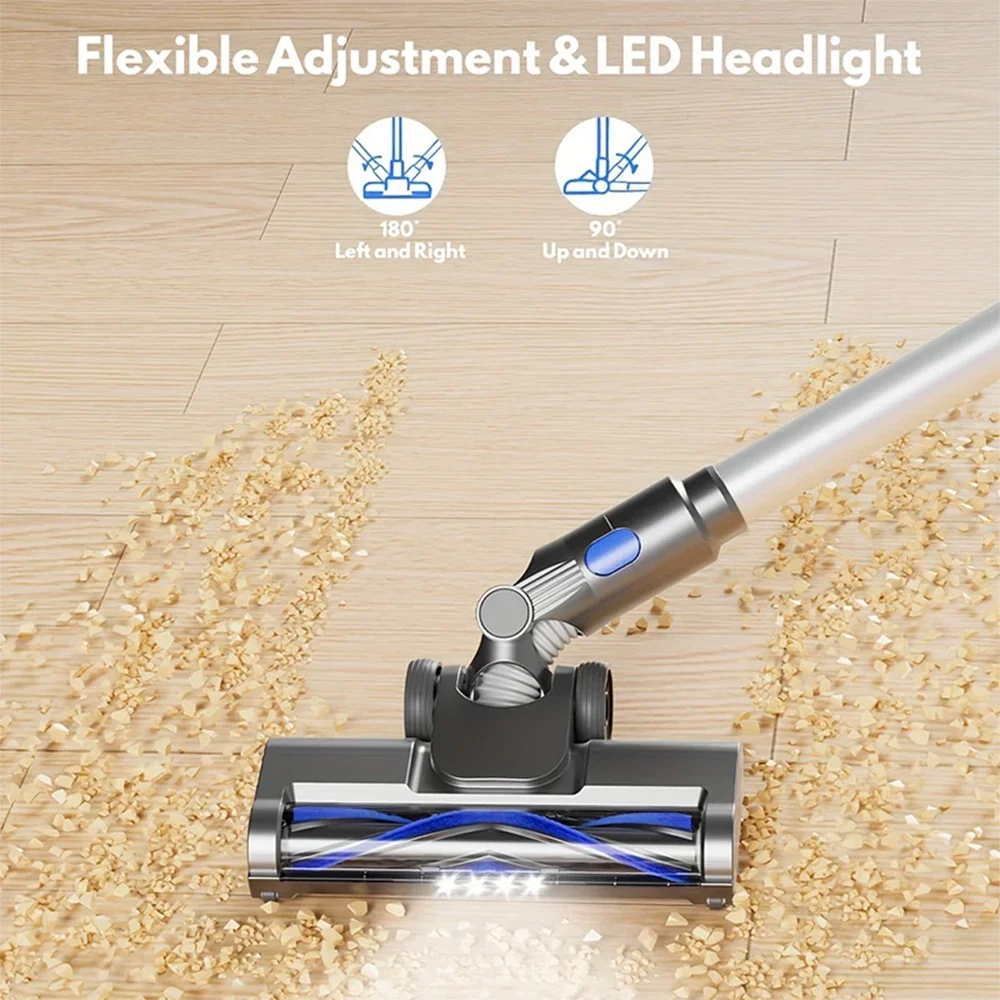 ตรงแนวตั้งไฟฟ้า CYCLONE เงียบมือถือพรม Stick เครื่องดูดฝุ่นไร้สายไร้สายบ้านไร้สายสําหรับพรม