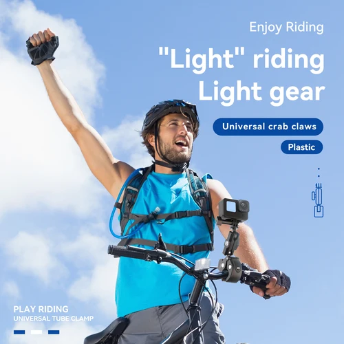 Imagen 2 del producto TELESIN-abrazadera para cámara, manillar de bicicleta y motocicleta, aleación de aluminio, súper abrazadera, Clip para cámara GoPro DJI OSMO Insta360