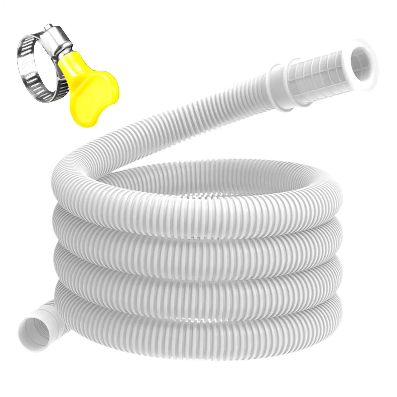 Air Conditioner Water Drain Hose AC Drain Hose Flexible Leakproof Tube with Clamp for Window Split Unit Part Washing Machine