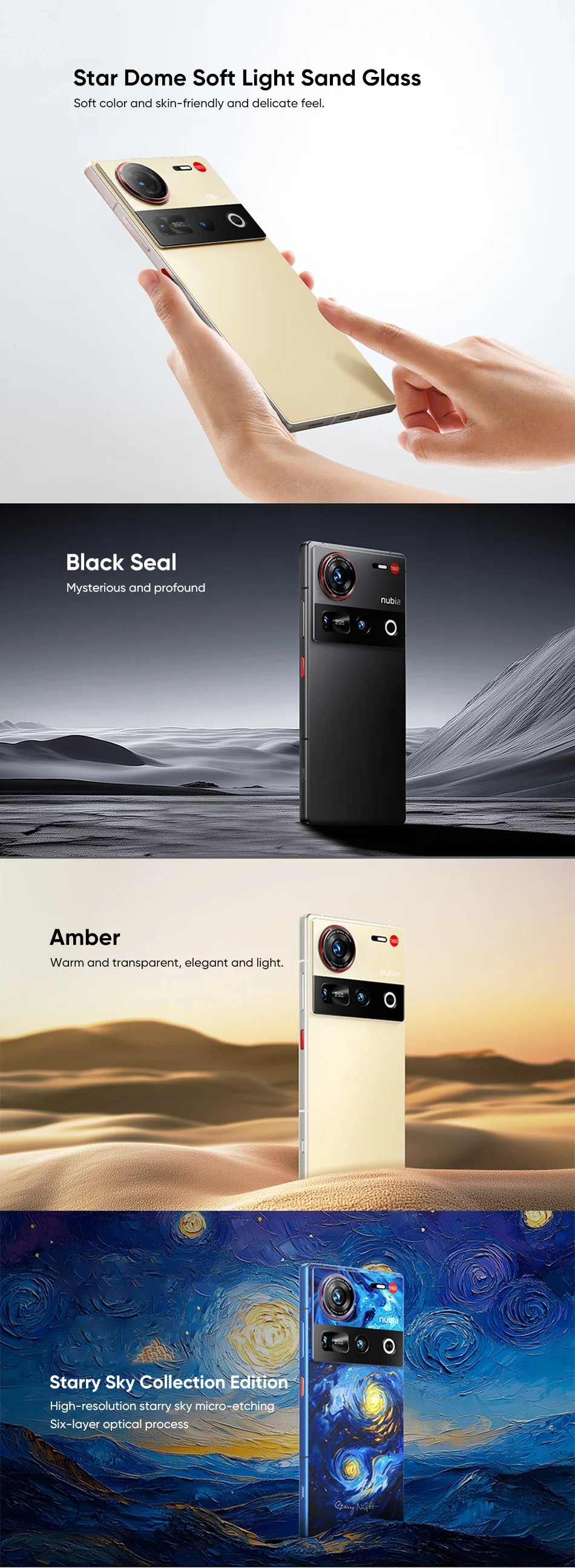 Global Version Nubia Z70 Ultra Smartphone 5G 6.85'' 144Hz Full Display Camera 6150mAh Battery IP68 Waterproof NFC