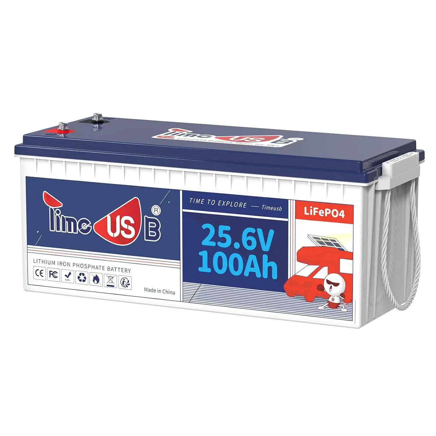 

Аккумулятор LiFePO4 24В 100Ач, литиевая батарея 2.56кВтч, встроенная BMS 100А, срок службы 10 лет с элементами LiFePO4 класса А, на заказ