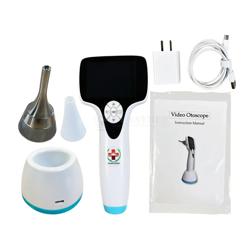 

Veterinary video otoscope HD rechargeable Portable Rigid otoscope veterinary set Wireless ENT Endoscope Video Otoscope