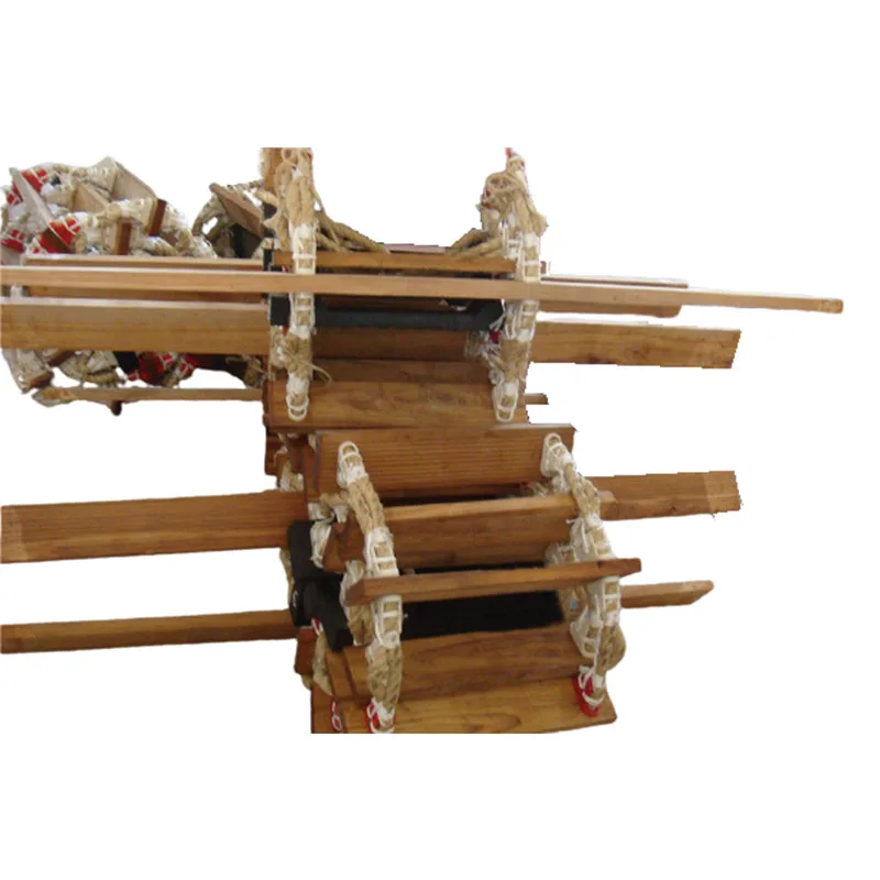 Climbing Emergency Escape Wooden Folding Pilot Rope Ladder For Sale