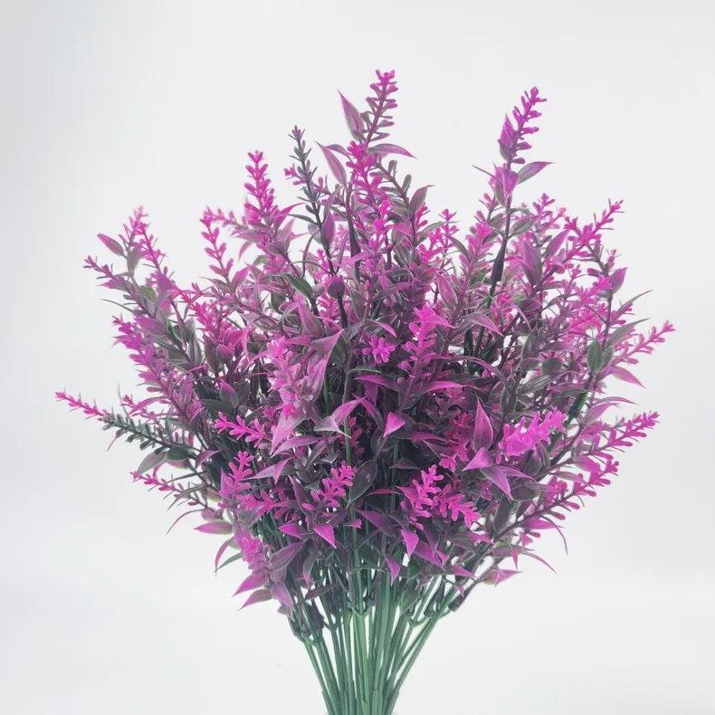 3/5/10 Stuks Kunstbloem Plastic Lavendel Nep Plant Thuis Tafel Outdoor Tuin Decoratie Bruiloft Bruidsboeket decoratie