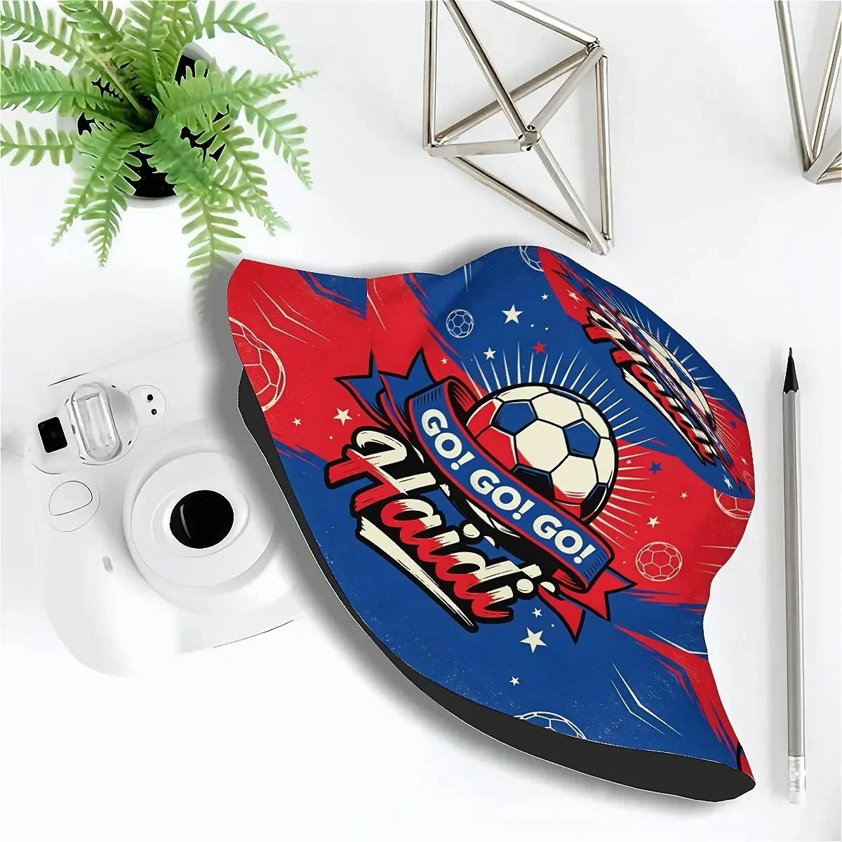 Customization Top Power Haiti Street Soccer Graffiti GO! GO! GO! Lightweight Bucket Hat, Unisex, Multifunctional Street Style-Pe