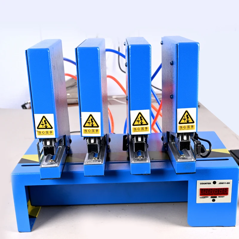 Pneumatic Stapler Four-head Labour-saving Fully Automatic Binding Machine Fast Intelligent Induction Universal
