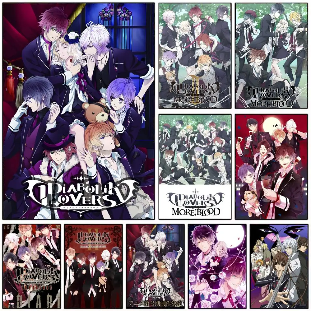 dark game D-Diabolik Lovers Poster Modern Home Decoration Interior Design & Contemporary Wall Art Collection