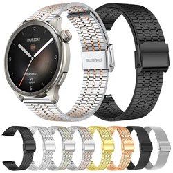 Metal Stainless Steel Strap For Huami AMAZFIT GTR 4 3 Pro 47mm Strap AMAZFIT GTS 4 3 2e BIP 5 Bracelet 20mm 22mm Belt Wristbands