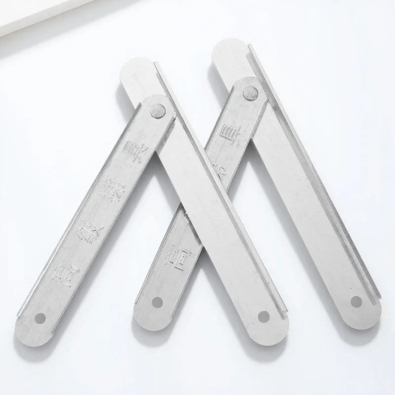 2 Pcs Attic Ladder Replacement Parts Folding Alumibum Hinge Aluminum Hinges Silver Step Extrusion