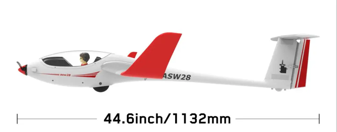 ASW28 ASW-28 TW759-1 75901 2540mm Wingspan 6CH EPO Foam Sailplane RC Glider Aircraft Available In KIT & PNP Version