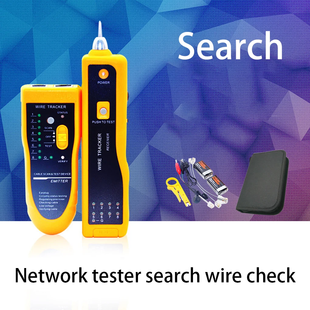 Wire Tracker Network Telephone Cable Tester Portable Line Toner Tracking Instrument Battery Operated Test Device