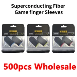 500pcs Wholesale Fingertips For PUBG Mobile Anti Slip Finger Glove Game Controller Finger Sleeve For Touch Screen Mobile Gaming