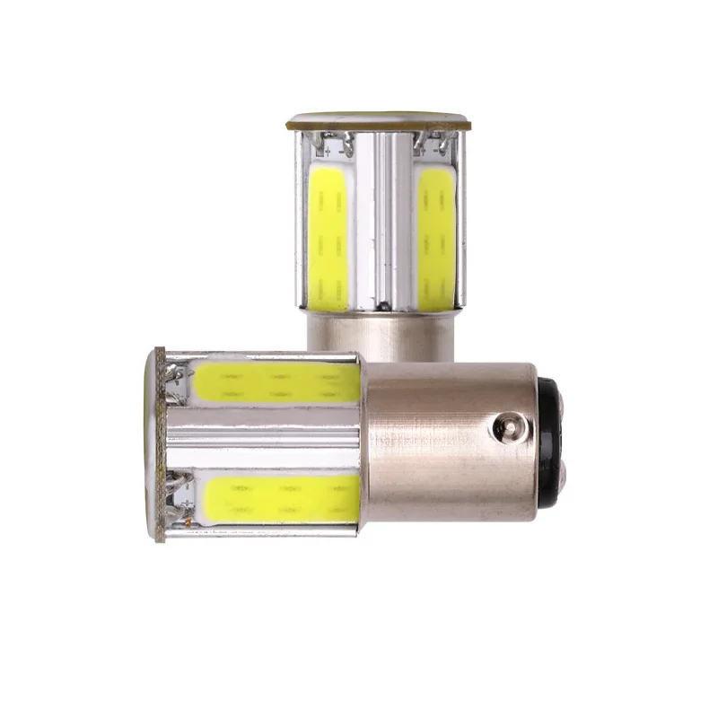 1x S25 P21W PY21W Ba15s 1156 Bay15d 1157 LED COB for Car bulbs Turn Signal Light 12V Brake Reverse Parking Lamp Red Yellow White