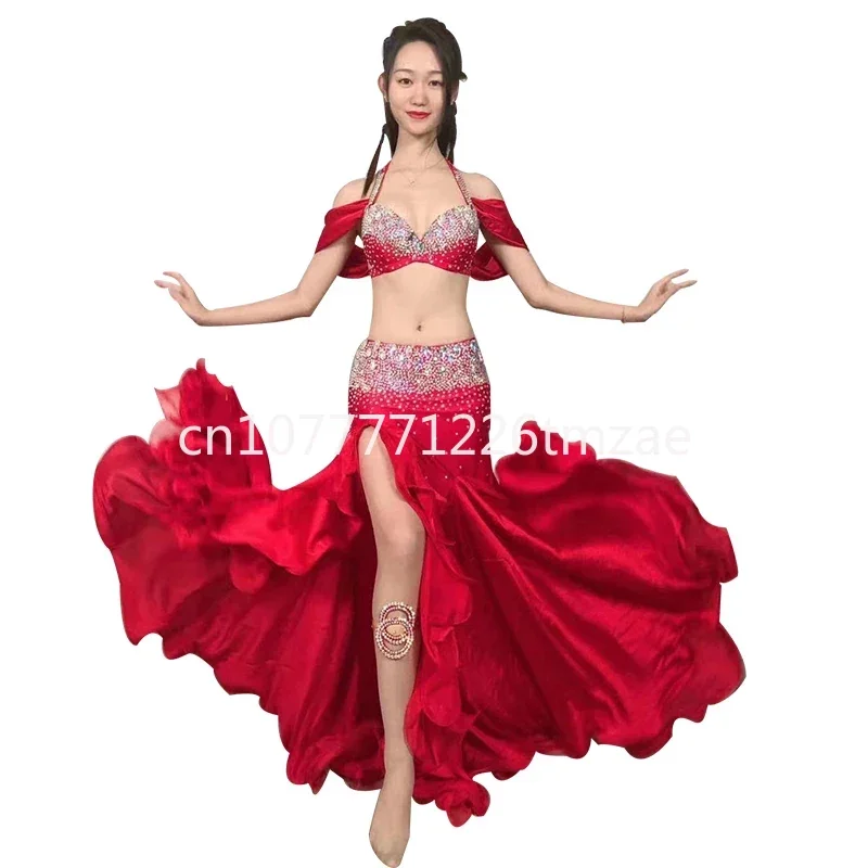 Professional Performance Set Children\'s Women\'s Belly Dance Suit Girls Oriental Dance Costume