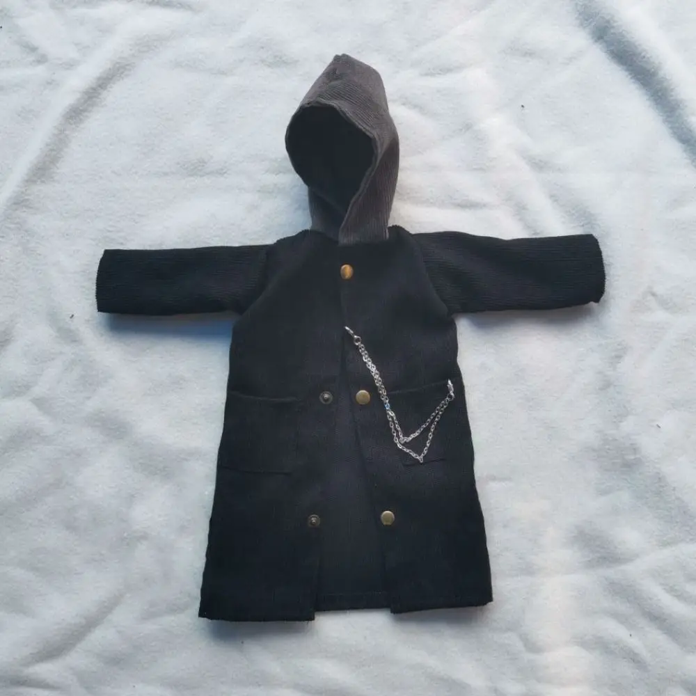 체인으로 수제 인형 윈드 코트 DIY 액세서리 인형 후드 자켓 화이트 & 블랙 1/3 1/4 1/6 BJD 30/45/60cm 인형