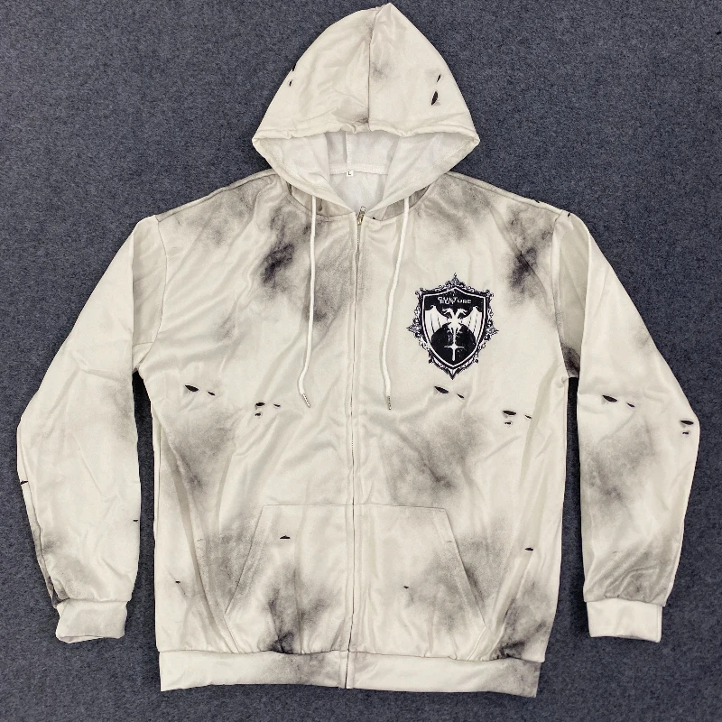 طقم سويت شيرت وسراويل مطبوعة عتيقة جديدة للخريف والشتاء لمواصفات ملابس الشارع، ملابس خارجية متعددة الاستخدامات للرجال