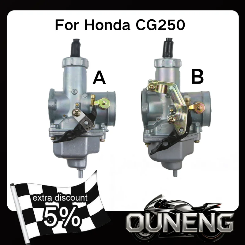 

PZ30 30mm For Honda CG175 CG200 CG250 TMX 200 XL 200 XR200 XR 175-250cc 4 Stroke ATV Dirt Pit Bike Motorcycle Carburetor Carb