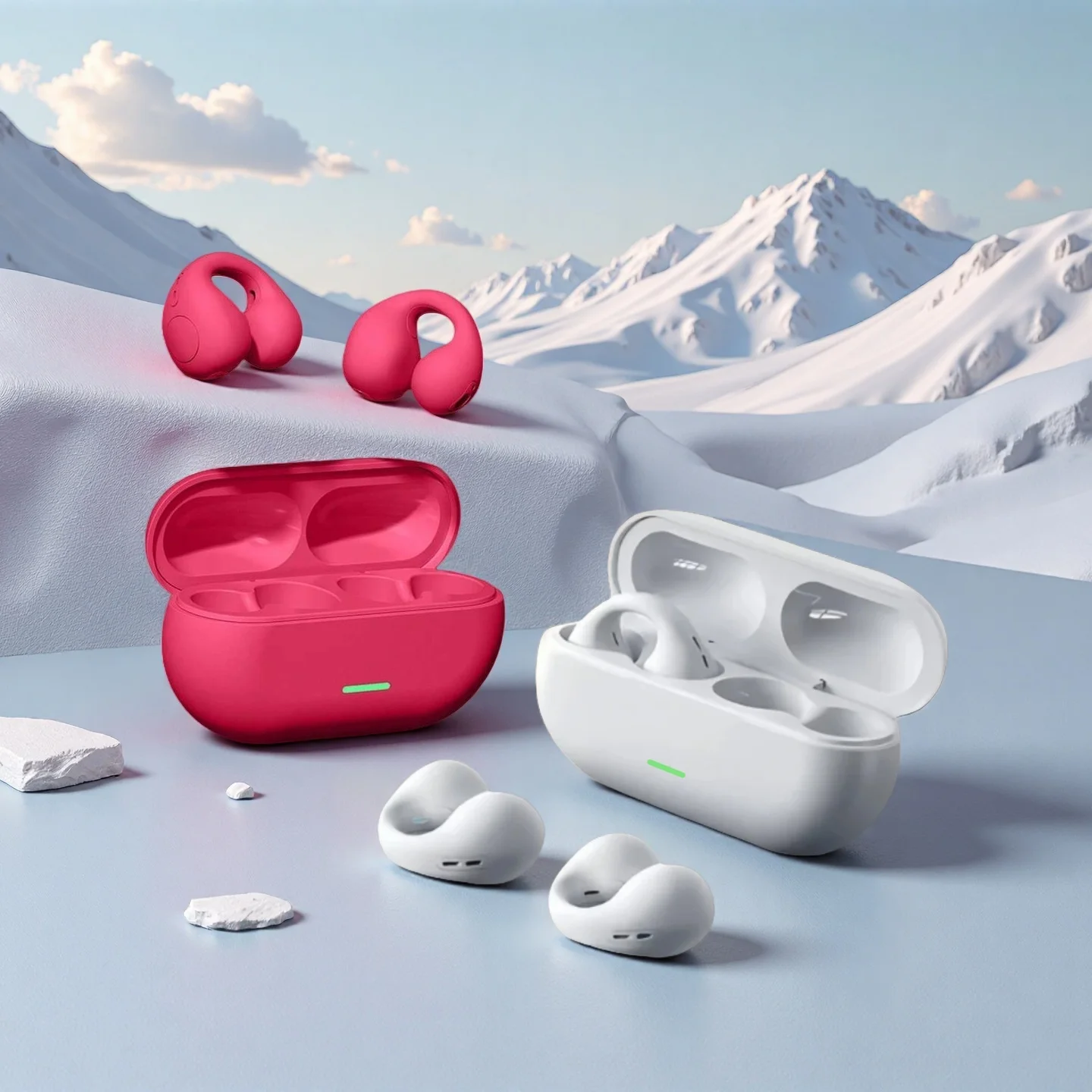 جديد Fone سماعة رأس بخاصية البلوتوث 5.3 سماعات توصيل عظمية لاسلكية إلغاء HD دعوة سماعة ألعاب رياضية للهواتف الذكية #1