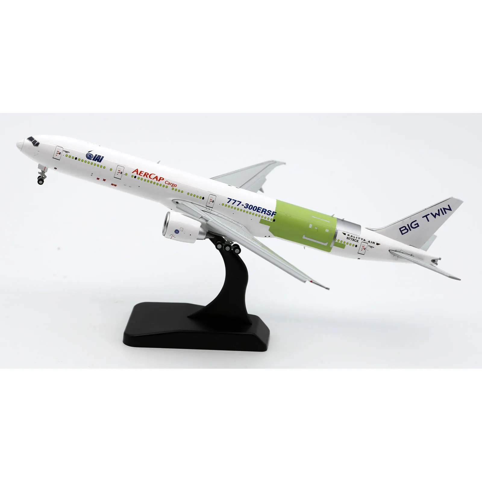 LH4339A Alloy Collectible Plane Gift JC Wings 1:400 Kalitta Air Boeing B777-300ER Diecast Jet Model N778CK Flaps Down