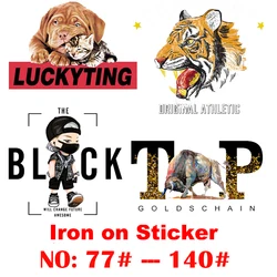 Custom Luxury Sticker Iron on Patch Shirt Logo Hot Transfer Sticker