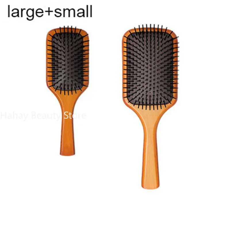 Massage Comb Gasbag Anti Static Hair Air Cushion Wooden Hairbrush Wet Curly Detangle Hair Brush Hairdressing Styling