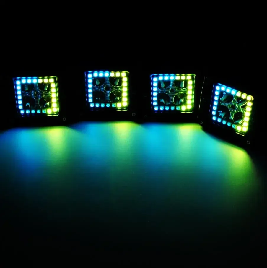 RGB LED PODs Color Changing LED Truck Light