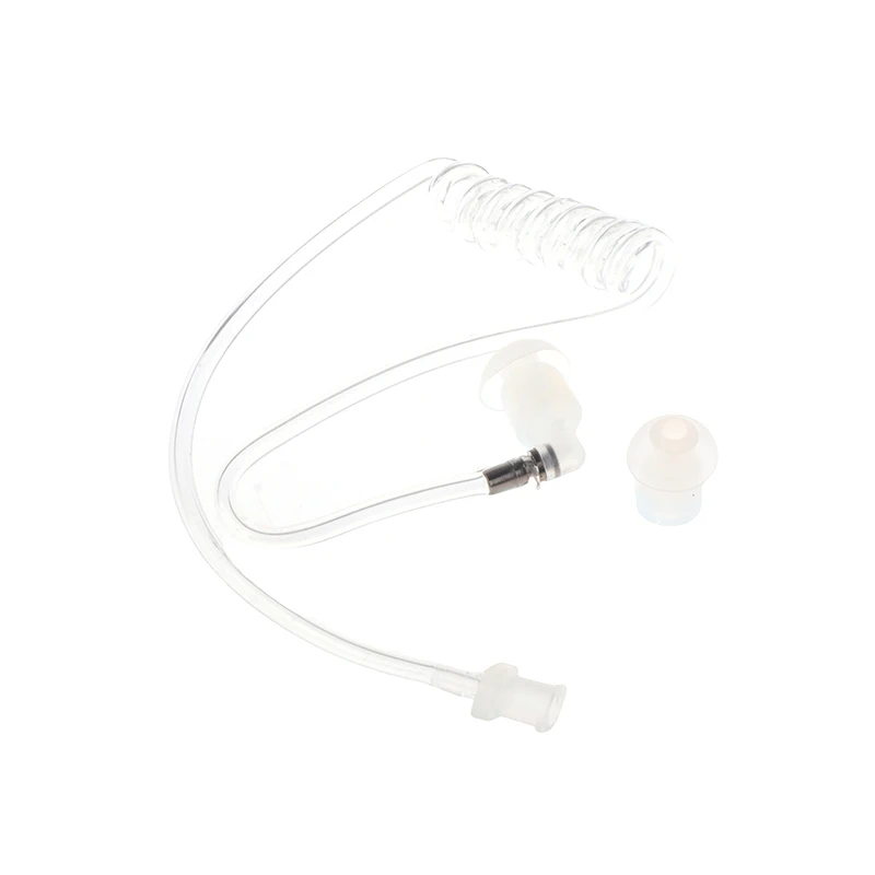 Clear Silicone Air Tube Earplugs Replacement For Two-Way Radio Walkie-talkie Earpiece Headset Accessories