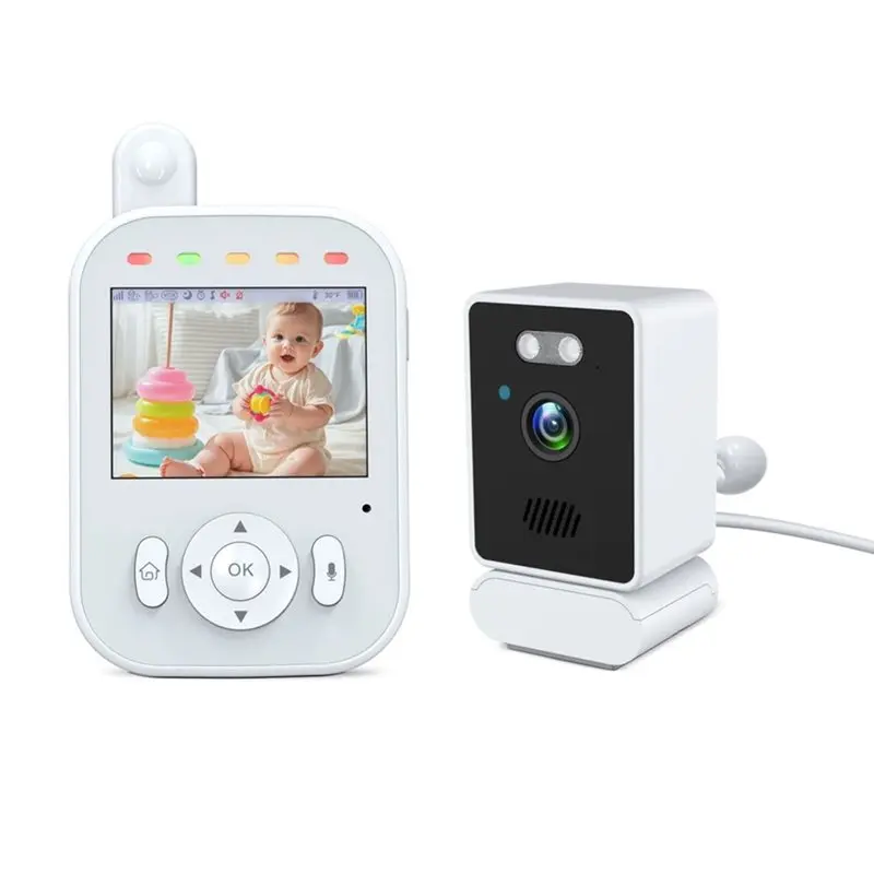 [NEWA76K!】 2.8 Inch Baby Monitor 2.8 Inch 720P Baby Monitor Cry Detection, 1500Mah Battery, Portable Infant Newborn Monitor, No