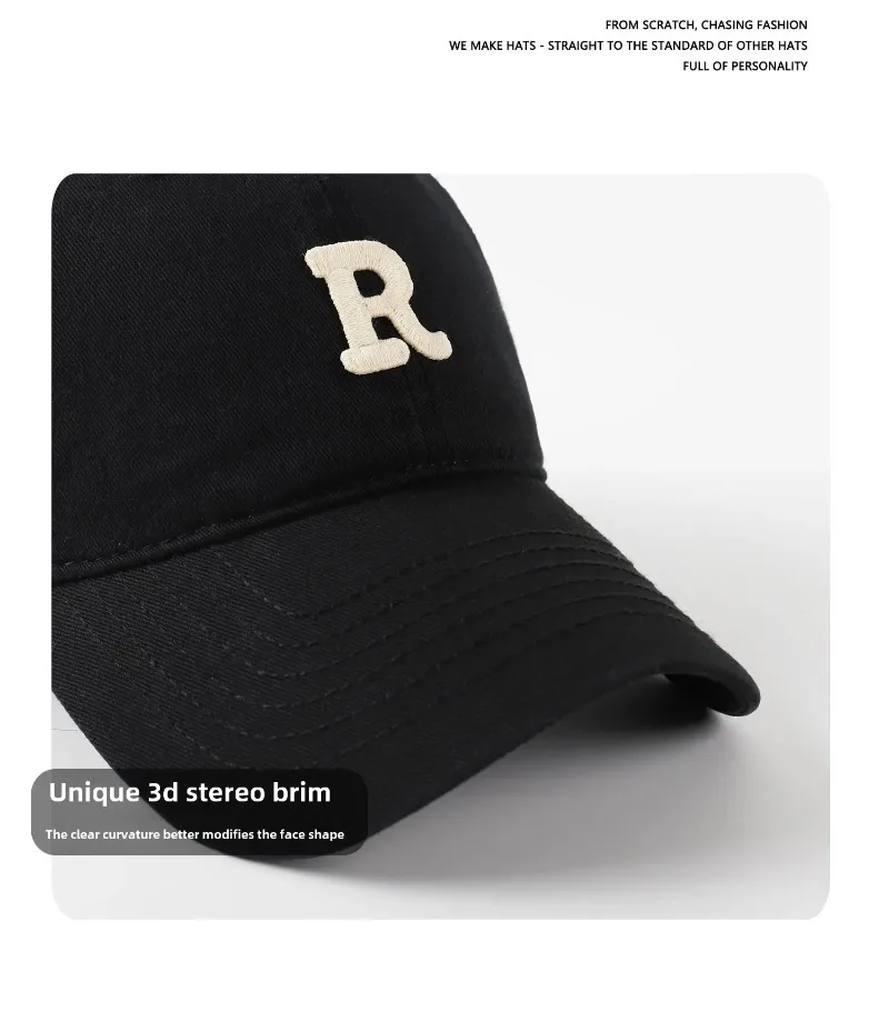 Unisex Große Größe XL 63 cm Baseball Caps 100 % Baumwolle Caps für Männer Sommer Big Head Hut Männer 60 cm Trucker Caps 62 CM Dad Cap – Detail 7