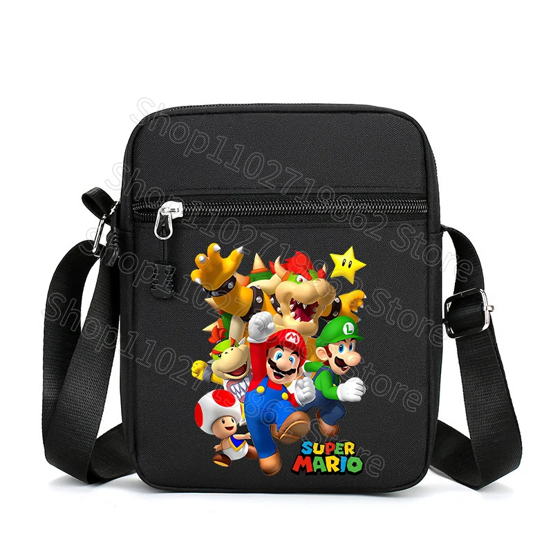 Super Mario Bros Bags Princess Peach Luigi Bag Large Capacity Portable Cartoon Game Character Graphic Print Handbags Party Gifts