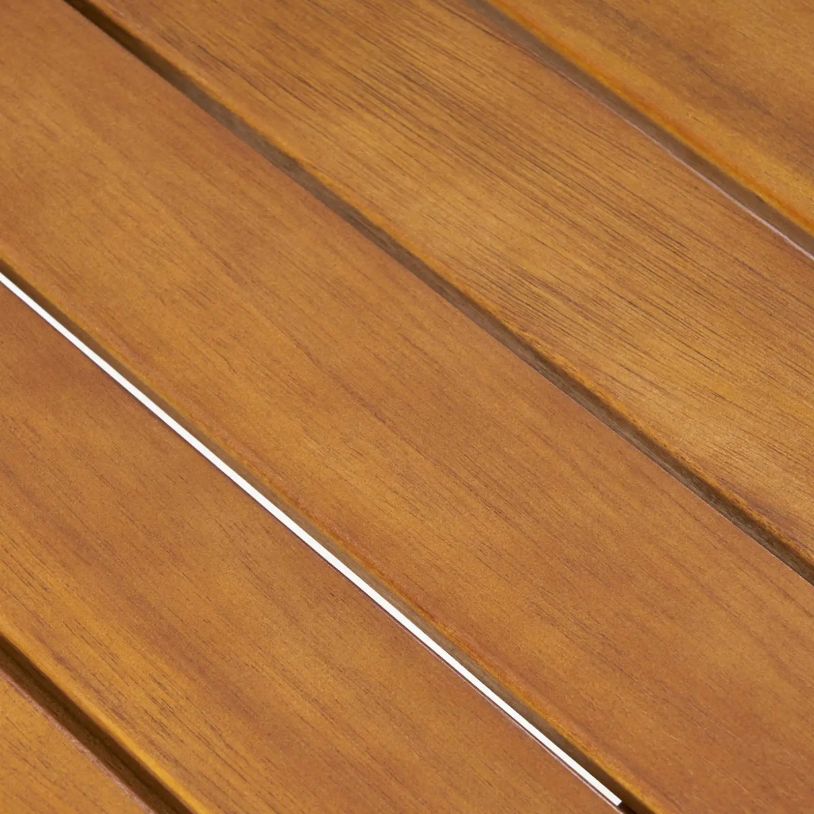 طاولة جانبية من خشب السنط مقاس 16 بوصة للاستخدام الخارجي، لمسة نهائية من خشب الساج #5