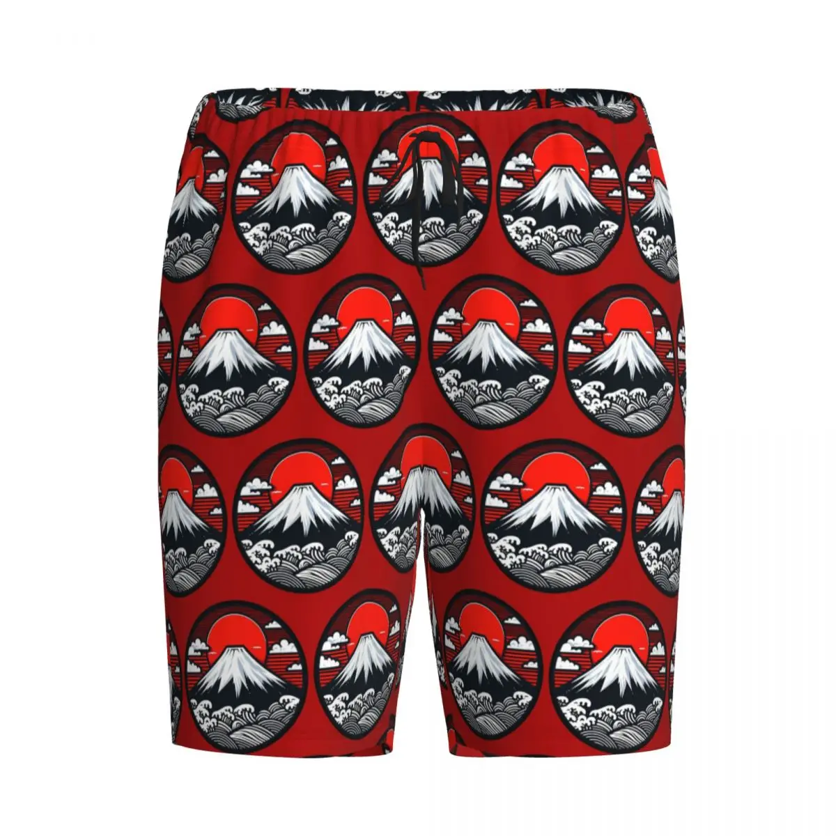 

Custom Mount Fuji And The Great Wave Off Kanagawa Shorts Sleeping Pants Men Pajama Pants Lounge Sleep Sleepwear Bottoms